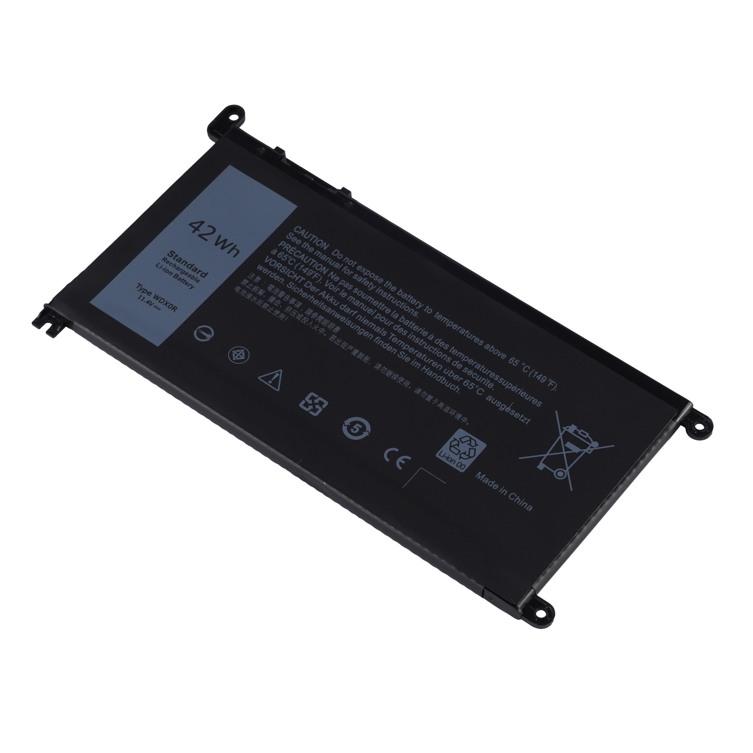 WDXOR rechargeable lithium ion Notebook battery Laptop battery Y3F7Y 3CRH3 T2JX4 11.4V 42Wh for Dell laptop Inspiron 7460 7560 13-5368 13-5378