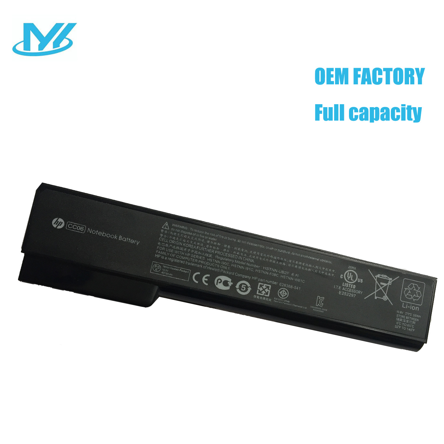 CC06 rechargeable lithium ion Notebook battery Laptop battery 11.55V 53Wh for HP laptop 8460p 8470 8650P 8670P