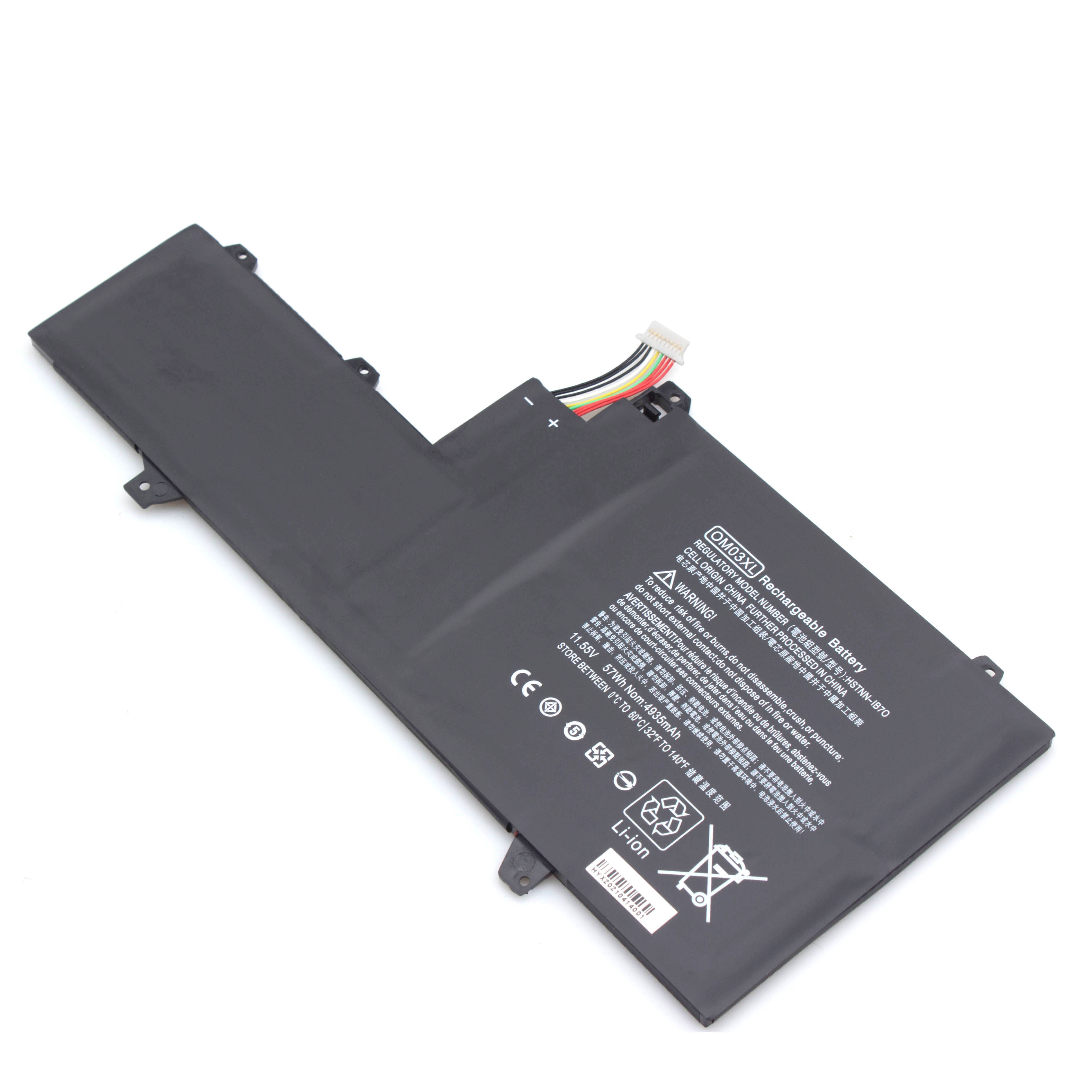 OM03XL rechargeable lithium ion Notebook battery Laptop battery for HP EliteBook x360 1030 G2 series part number OM03 HSTNN-IB7O notebook 11.55v 3800mAh 