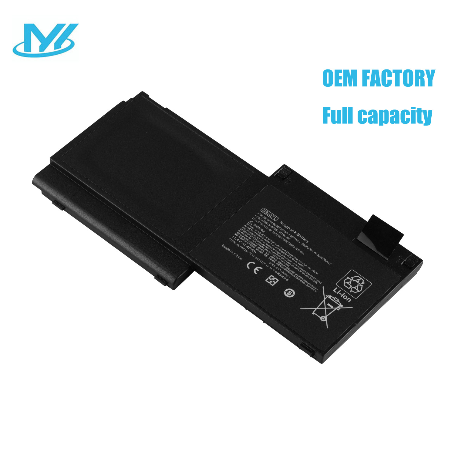 SB03XL rechargeable lithium ion Notebook battery Laptop battery For HP EliteBook 720 725 G1 G2 820 HSTNN-LB4T SB03046XL battery