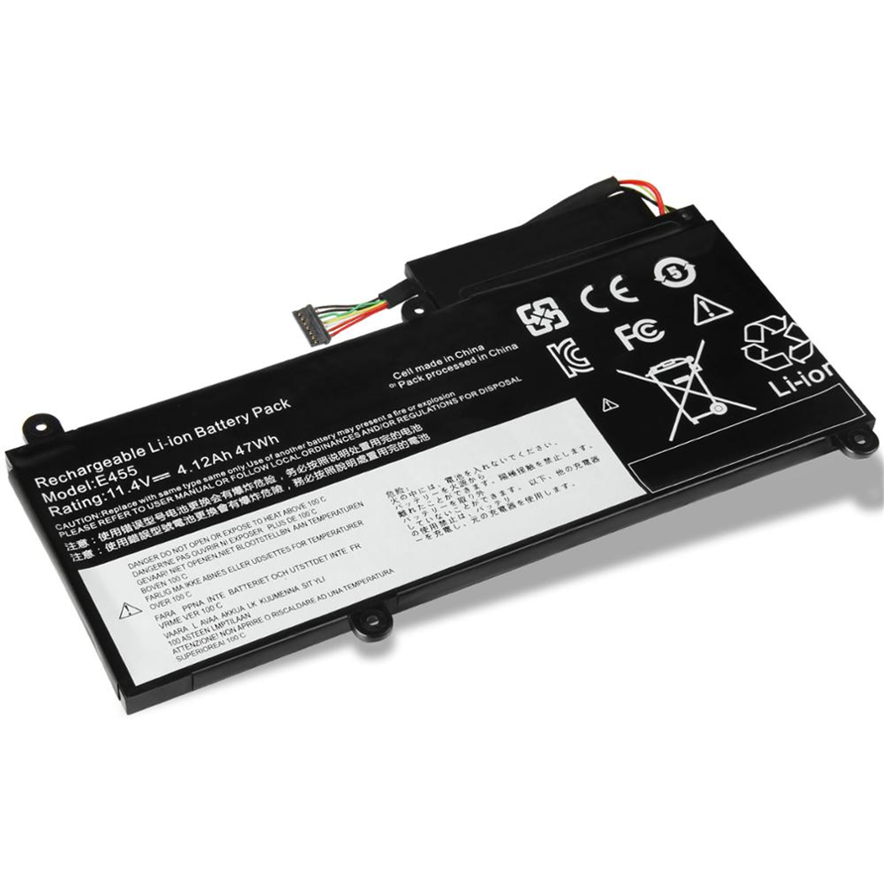 E455 rechargeable lithium ion Notebook battery Laptop battery For LenovoE450 E450C E460 E460C 11.4V 4120mAh