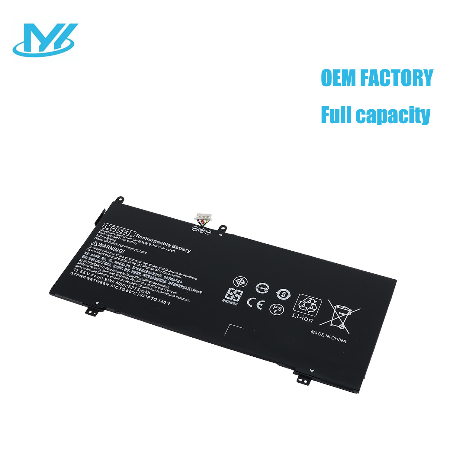 CP03XL rechargeable lithium ion Notebook battery Laptop battery Spectre 13-ae006no x360 13-ae000 13-ae001ng 11.55V 60.9WH