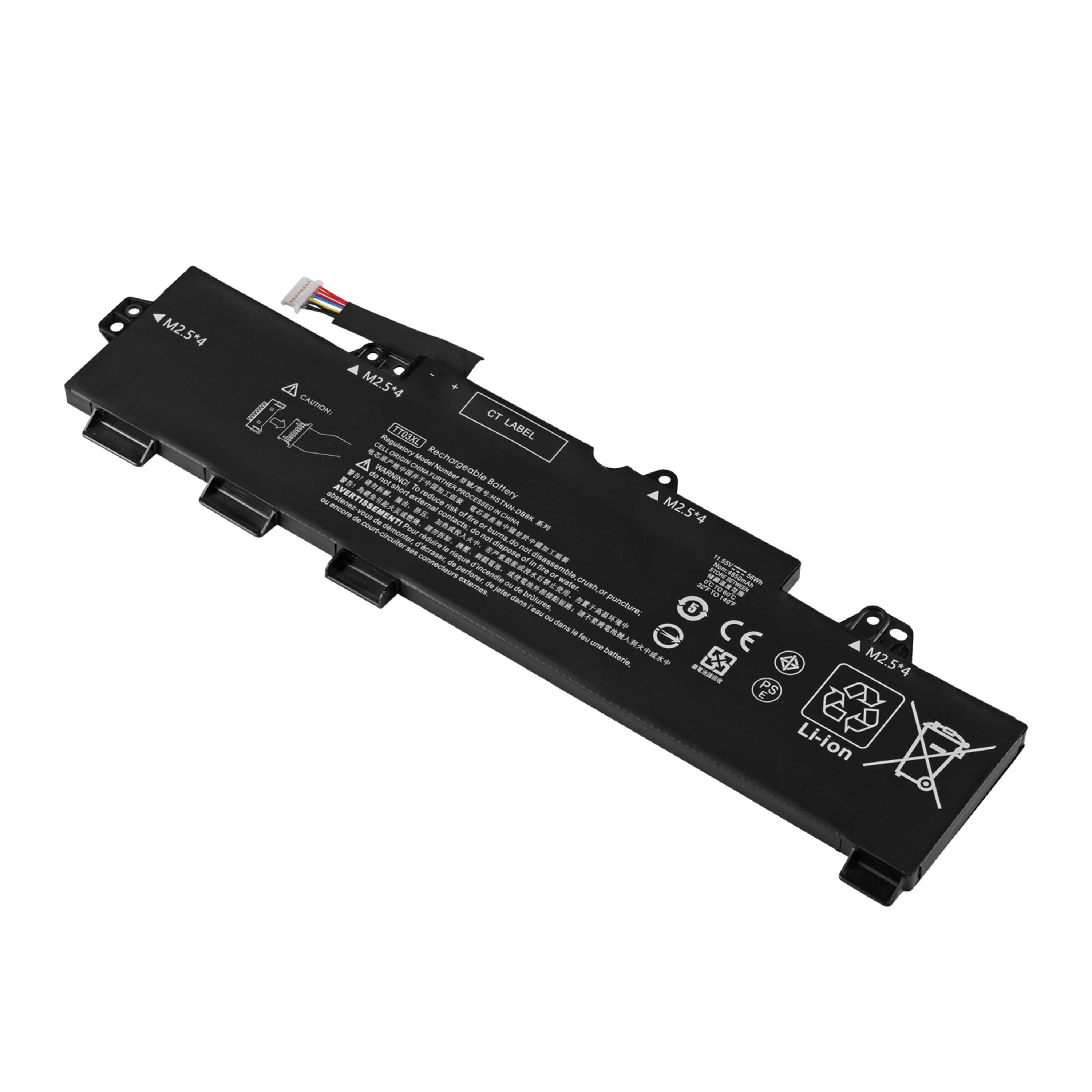 TT03XL rechargeable lithium ion Notebook battery Laptop battery For Hp EliteBook 850 Series 11.55V 56Wh 4850mAh 3cell