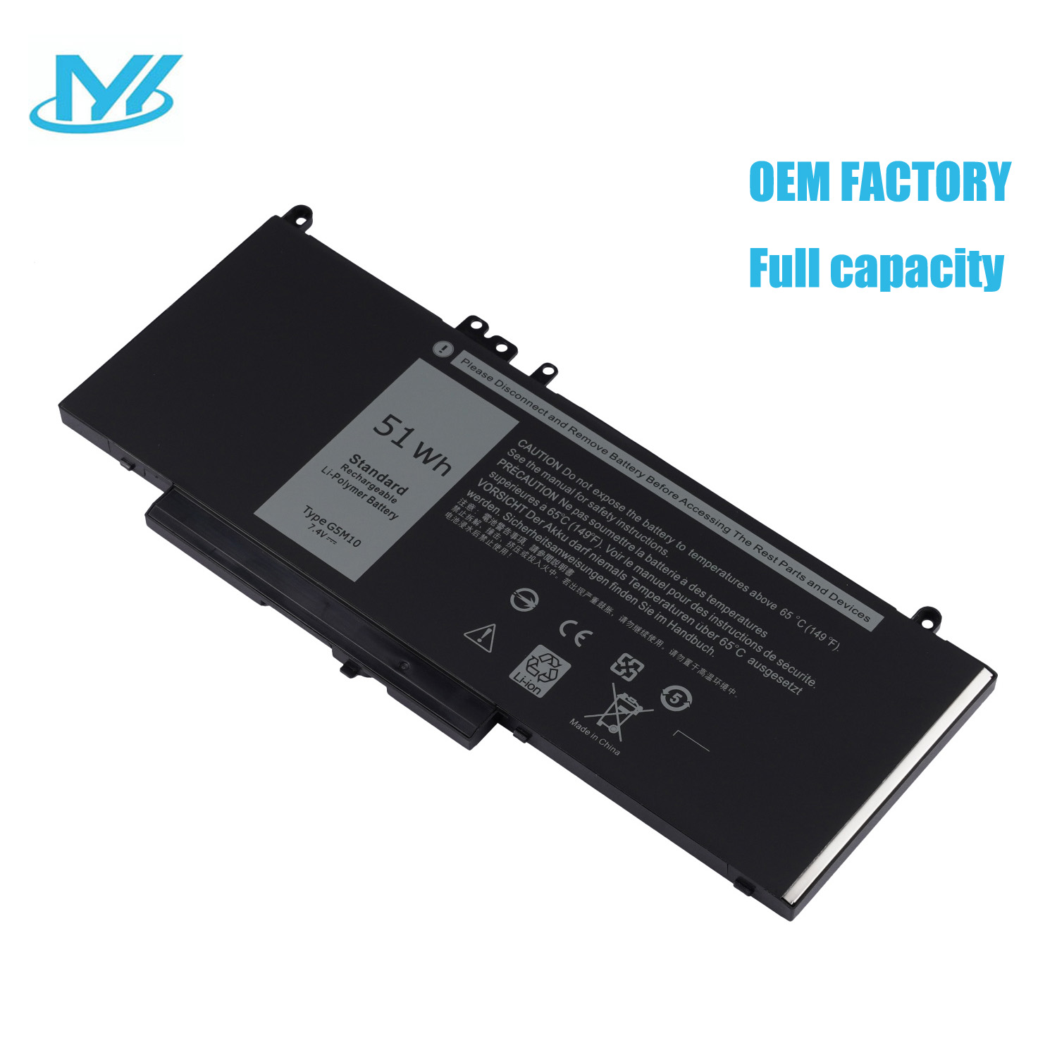 G5M10 Replacement Lithium ion battery Laptop Batteries 0WYJC2 8V5GX R9XM9 WYJC2 1KY05 14.8V 92Wh For Dell Latitude 3160 3350 E5450 Laptop