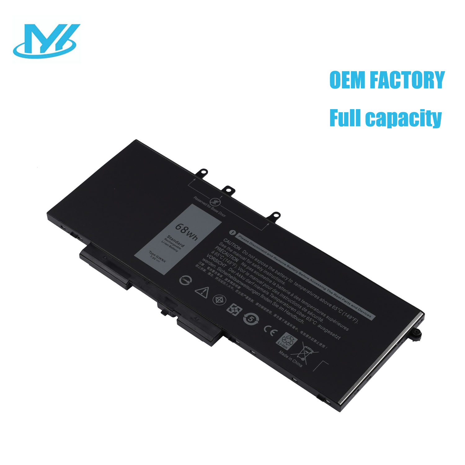 GJKNX 68Wh 7.6V Laptop Battery lithium ion batteries for Dell Latitude 5480 5580 5280 5590 5490 E5480 E5580 E5490 E5590