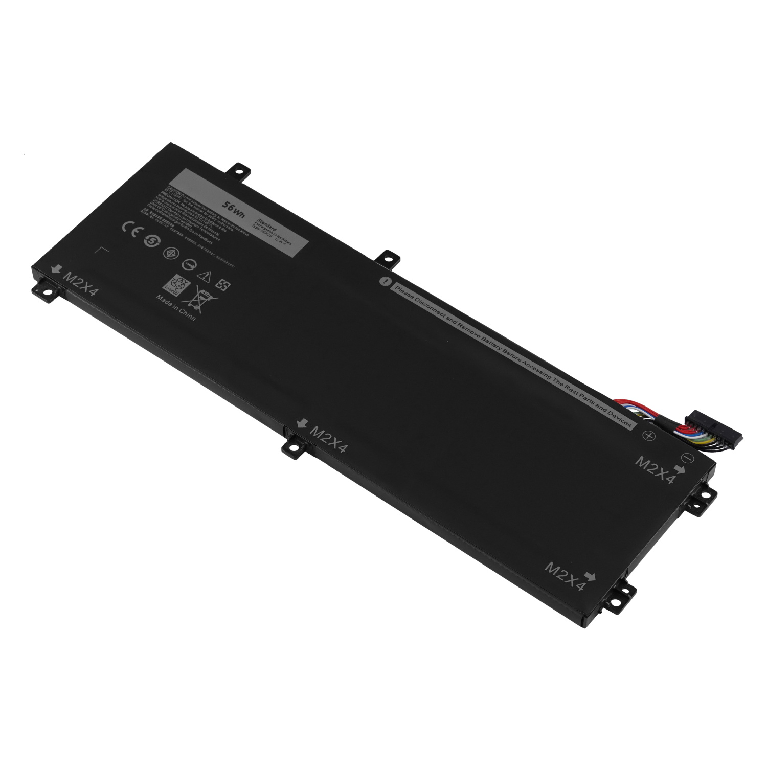 H5H20 11.4V 55Wh 4820mAh Replacement lithium ion laptop battery factory price For DELL Laptop XPS 15 9560 9570 1845 M5520