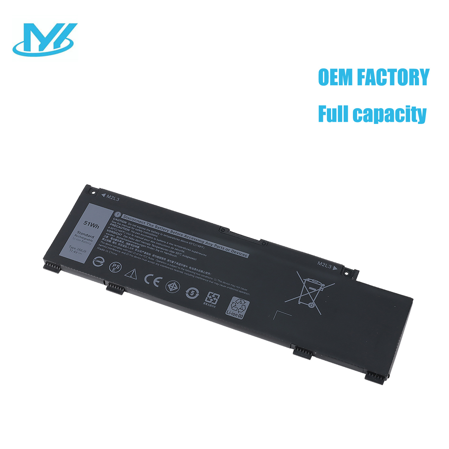 266J9 Lithium ion Battery laptop battery 11.4V 51Wh Battery for Dell Inspiron 5490 Ins 15PR-1545W 1548BR 1645W 1648BR 1742BR