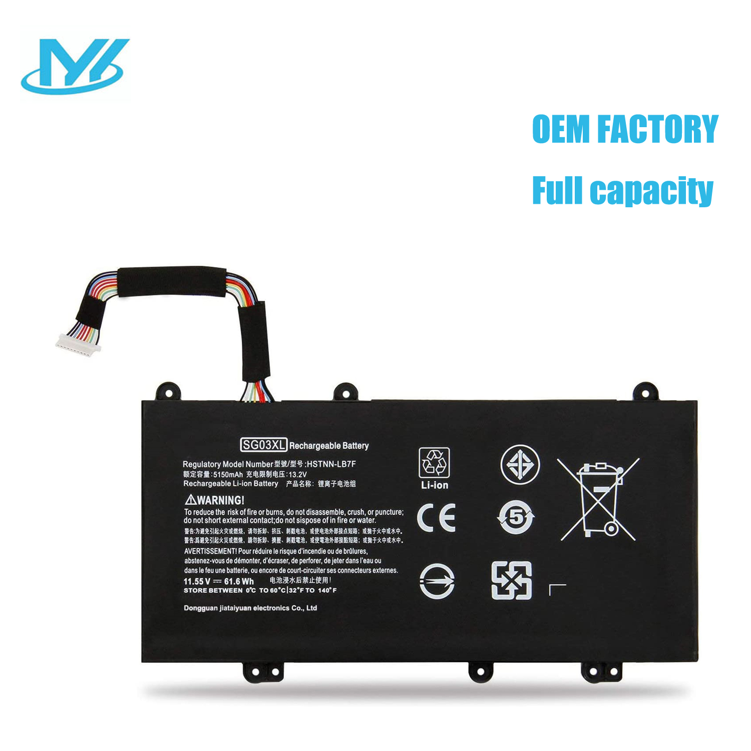 SG03XL rechargeable lithium ion Notebook battery Laptop battery For HP Envy M7U M7-U009DX 11.55V 61.6Wh
