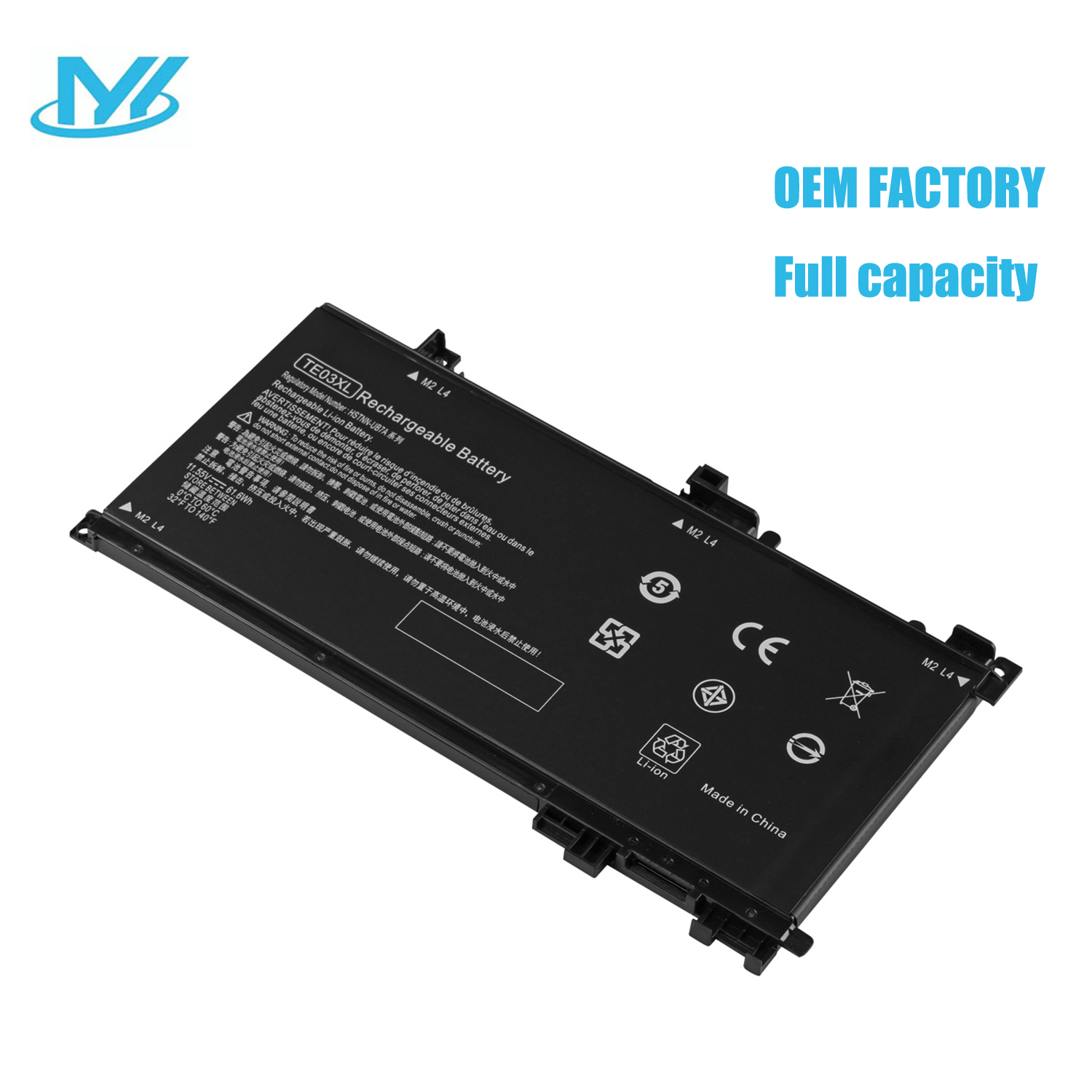 TE03XL rechargeable lithium ion Notebook battery Laptop battery For Hp EliteBook 15 PC Series high capacity TE03XL HSTNN-UB7A TPN-Q173 original 11.55V 61.6Wh 3cell
