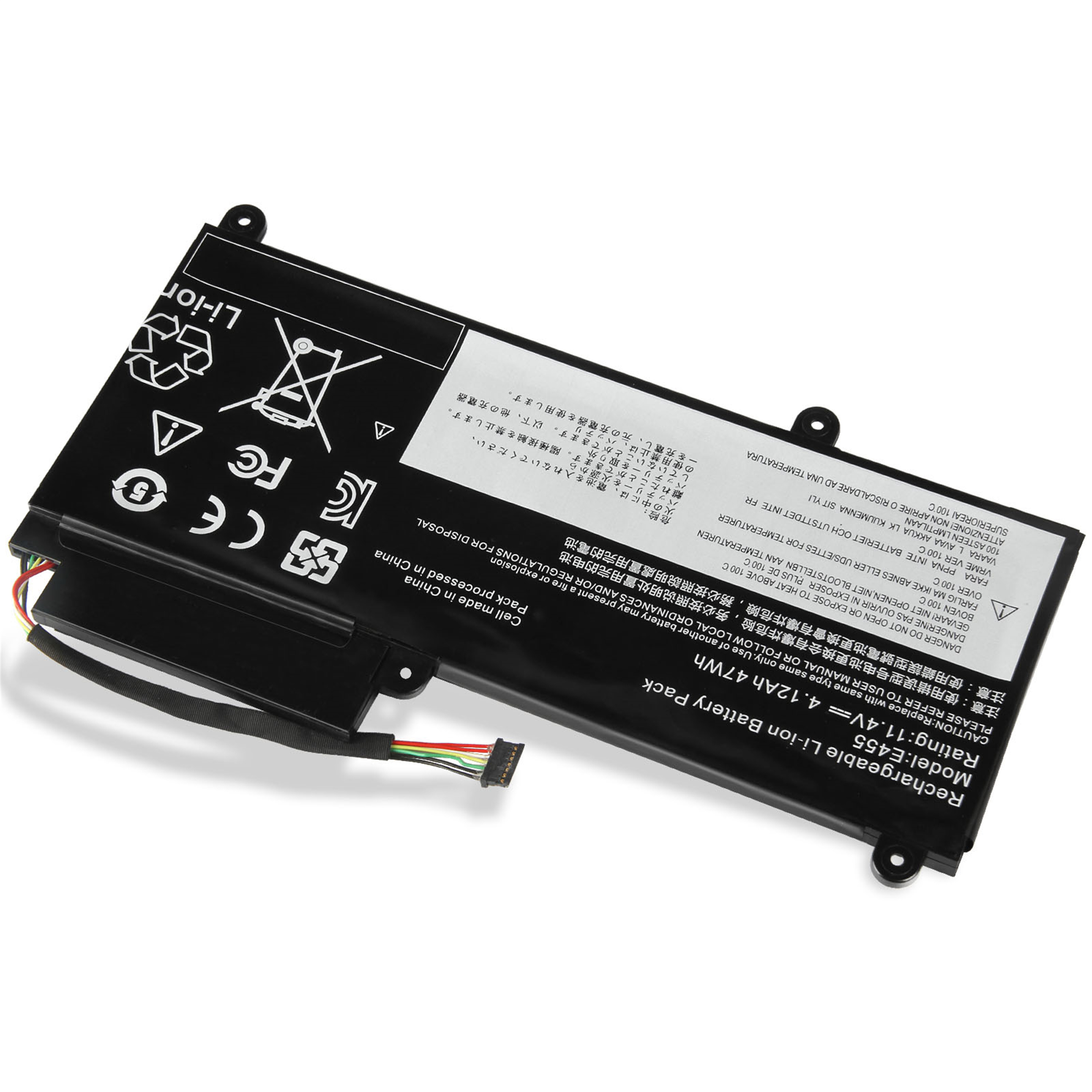 E455 rechargeable lithium ion Notebook battery Laptop battery For LenovoE450 E450C E460 E460C 11.4V 4120mAh
