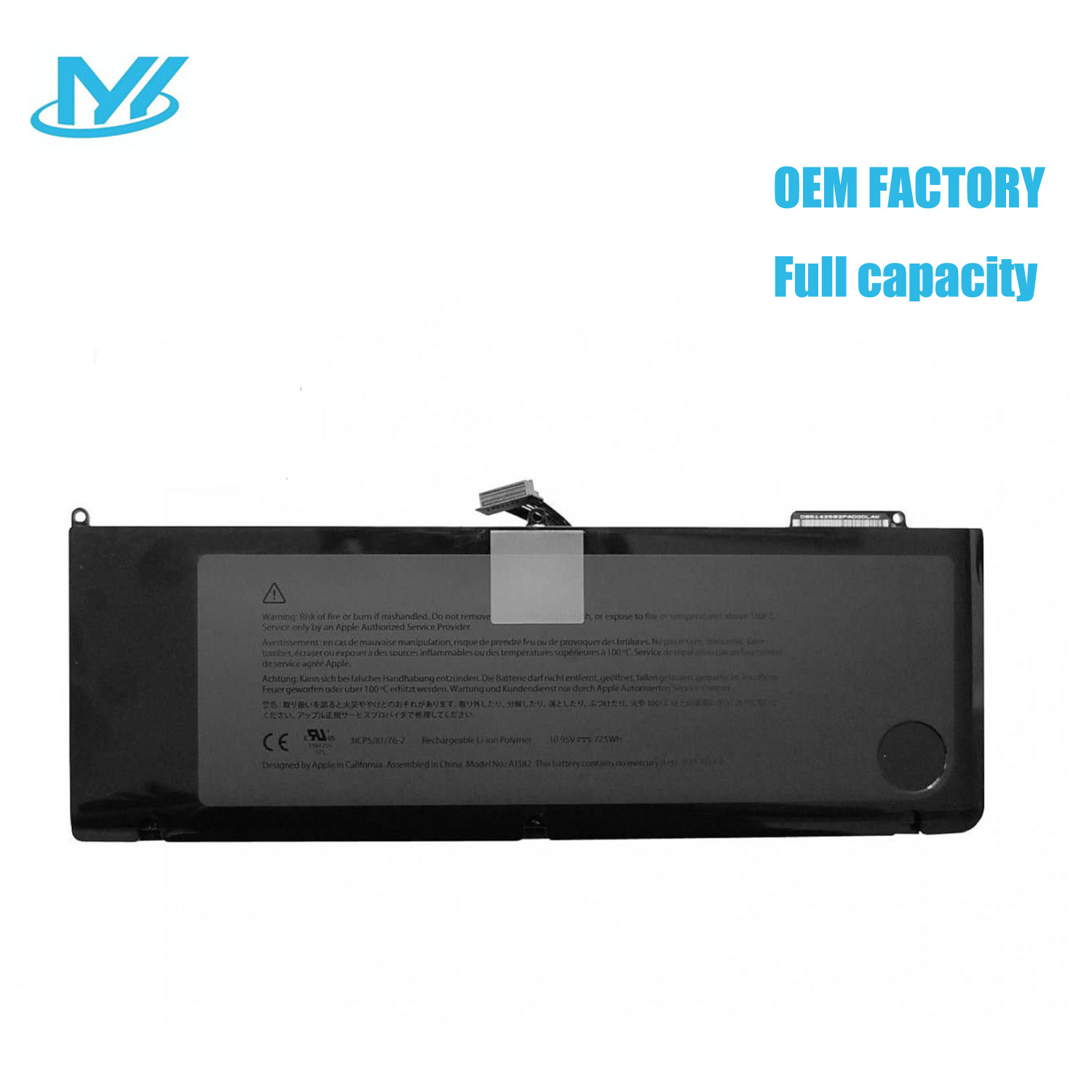 Best Seller OEM Manufacturer laptop battery lithium ion batteries A1382 for APPLE for Macbook air A1382 A1286 BATTERY
