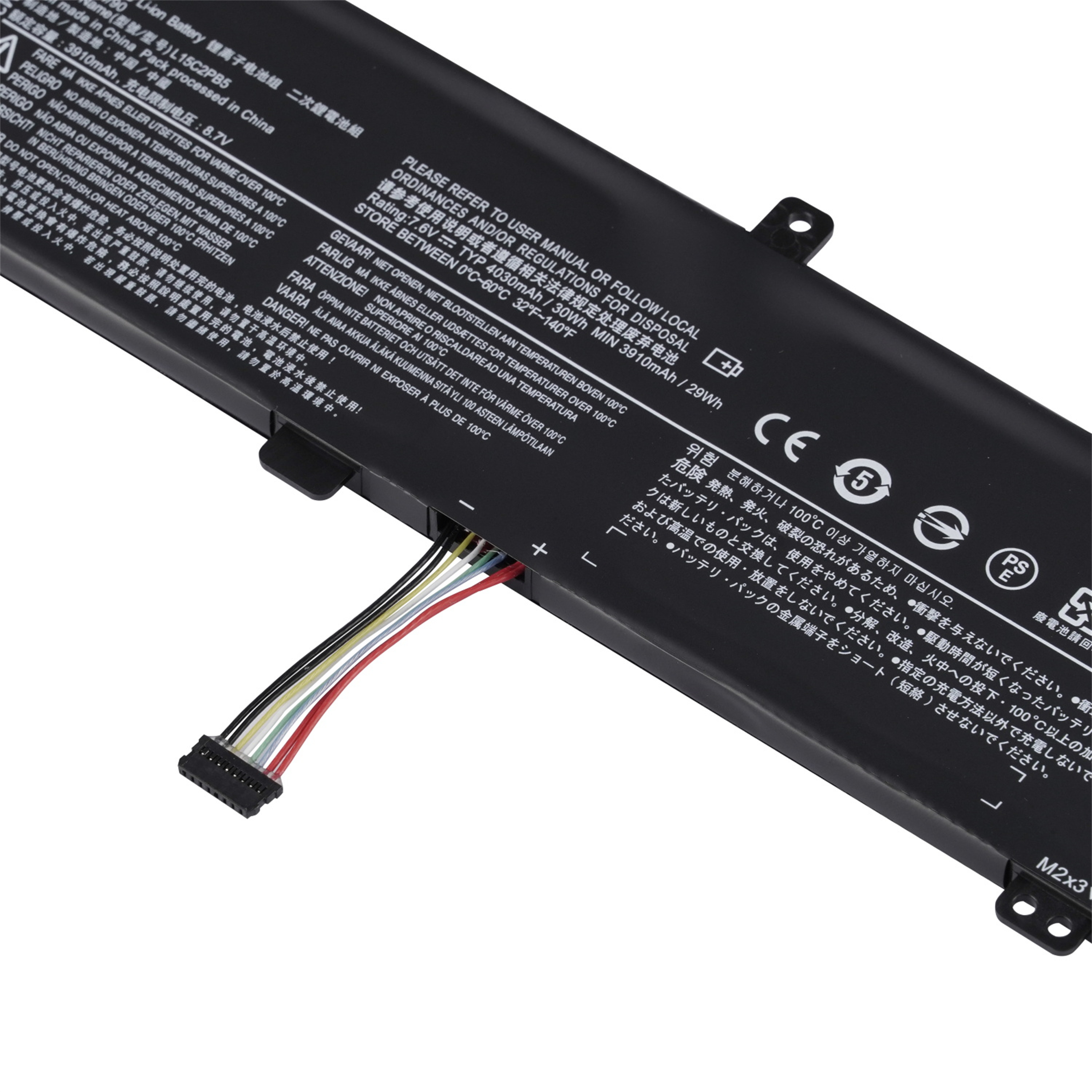 L15C2PB5 rechargeable lithium ion Notebook battery Laptop battery For with Lenovo XiaoXin 310 IdeaPad 310 Ideapad 510 8.7V 30Wh 4030mAh 