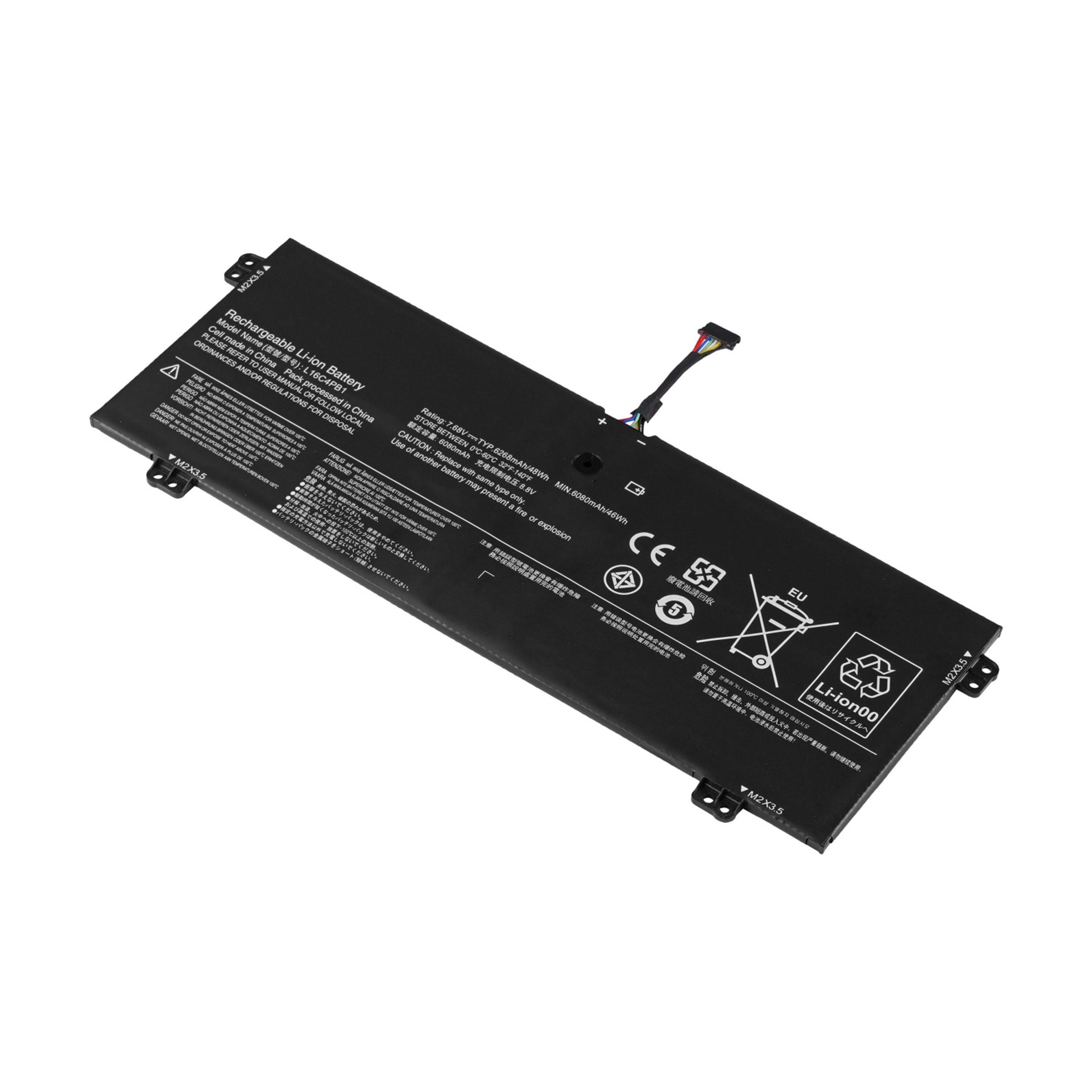 L16C4PB1 rechargeable lithium ion Notebook battery Laptop battery For Lenovo YOGA 720-13IKB 730-13IKB 730-13IWL Series 7.68V 48Wh 6268mAh 4cell
