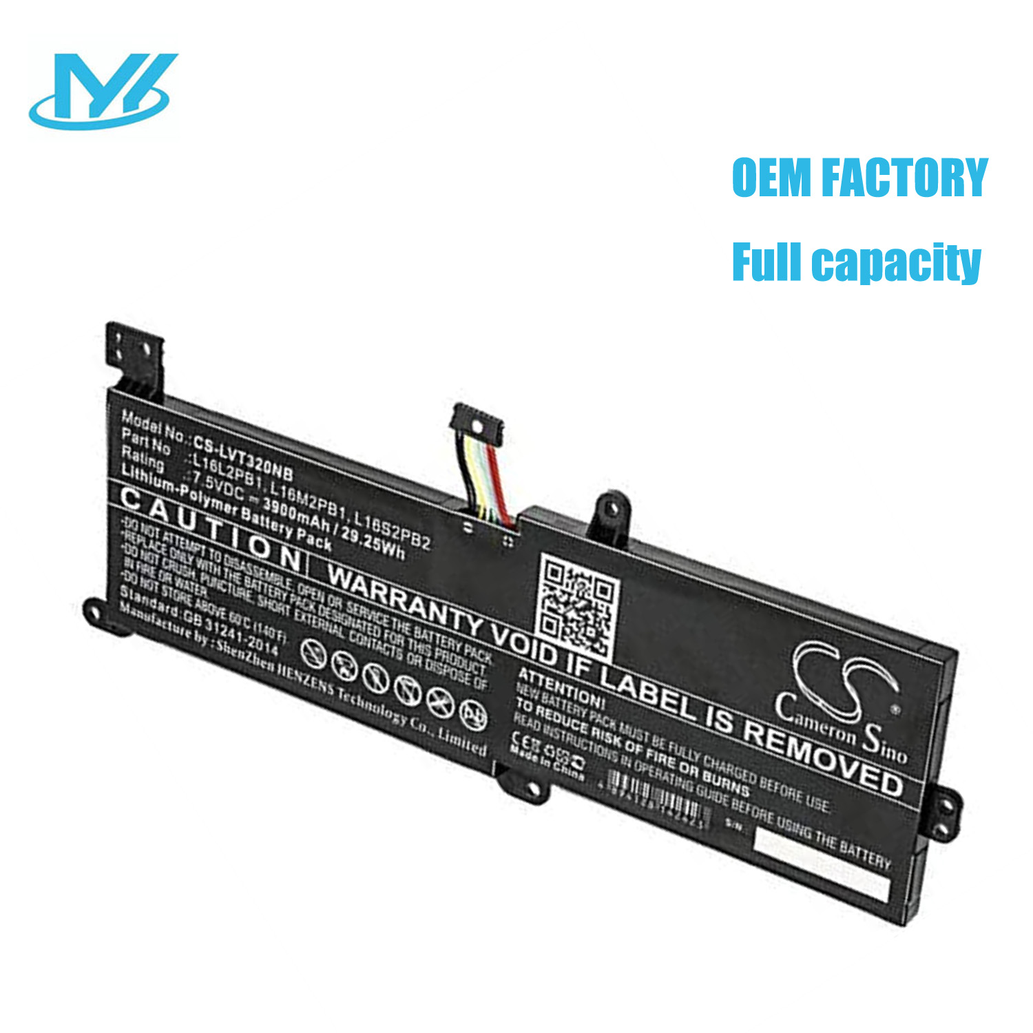 L16L2PB1 rechargeable lithium ion Notebook battery Laptop battery For Lenovo Lenovo Ideapad 320 320-15IAP 320-17IKB 320-17ISK V320 V320-17IKB 7.5V 3900mAh / 29.25Wh