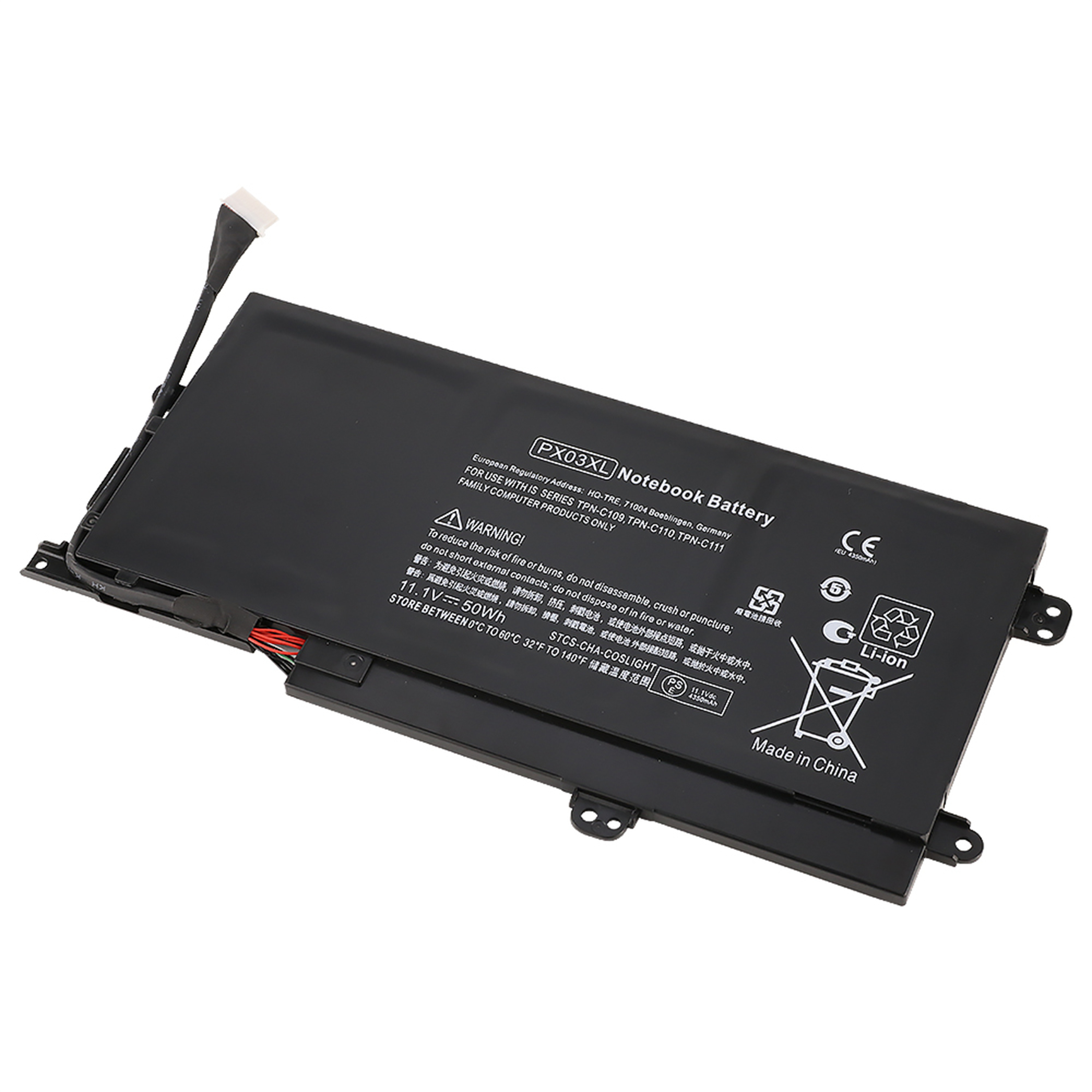 PX03XL rechargeable lithium ion Notebook battery Laptop battery for HP ENVY TOUCHSMART M6-K K010dx Series For HP ENVY 14 Sleekbook Series replacemnt battery PN: PX03XL K002TX K022DX HSTNN-DB4P 
