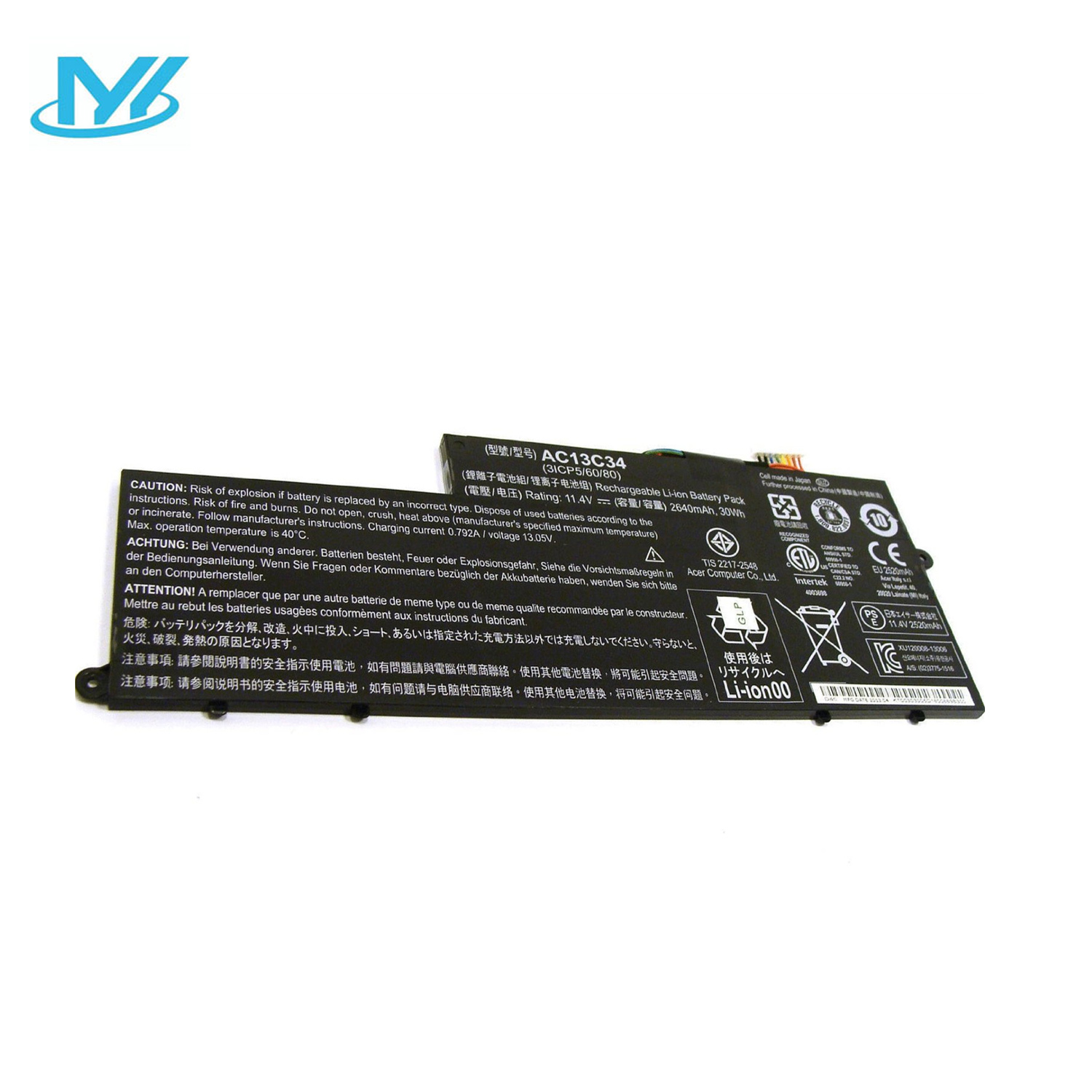 Best Seller OEM Manufacturer laptop battery lithium ion batteries AC13C34 for Acer Aspire V5-122P V5-122P-61454G50nss V5-122P-42154G50nbb V5-122P-61454G50nbb V5-122P-42154G50nss