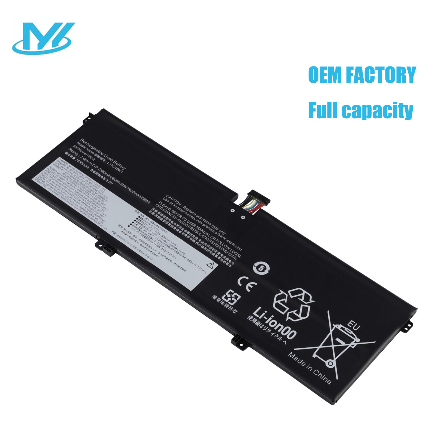 L17C4PH1 rechargeable lithium ion Notebook battery Laptop battery For Lenovo Yoga C930-13IKB Glass (Type 81EQ) 7.68V 60Wh 7820mAh