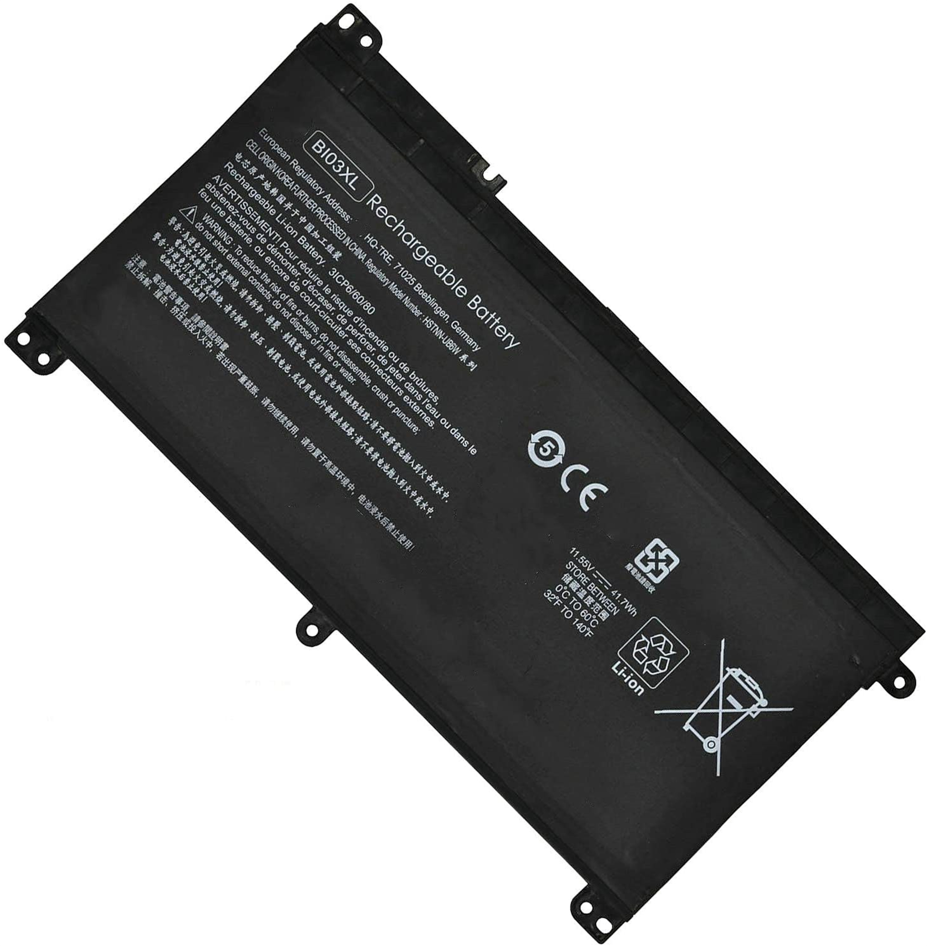 BI03XL rechargeable lithium ion Notebook battery Laptop battery 11.55 41.7Wh for HP laptop Pavilion X360 M3-U 13-U M3-U001DX 13-U118TU Stream TPN-W118 HSTNN-LB7P HSTNN-UB6W 843537-541