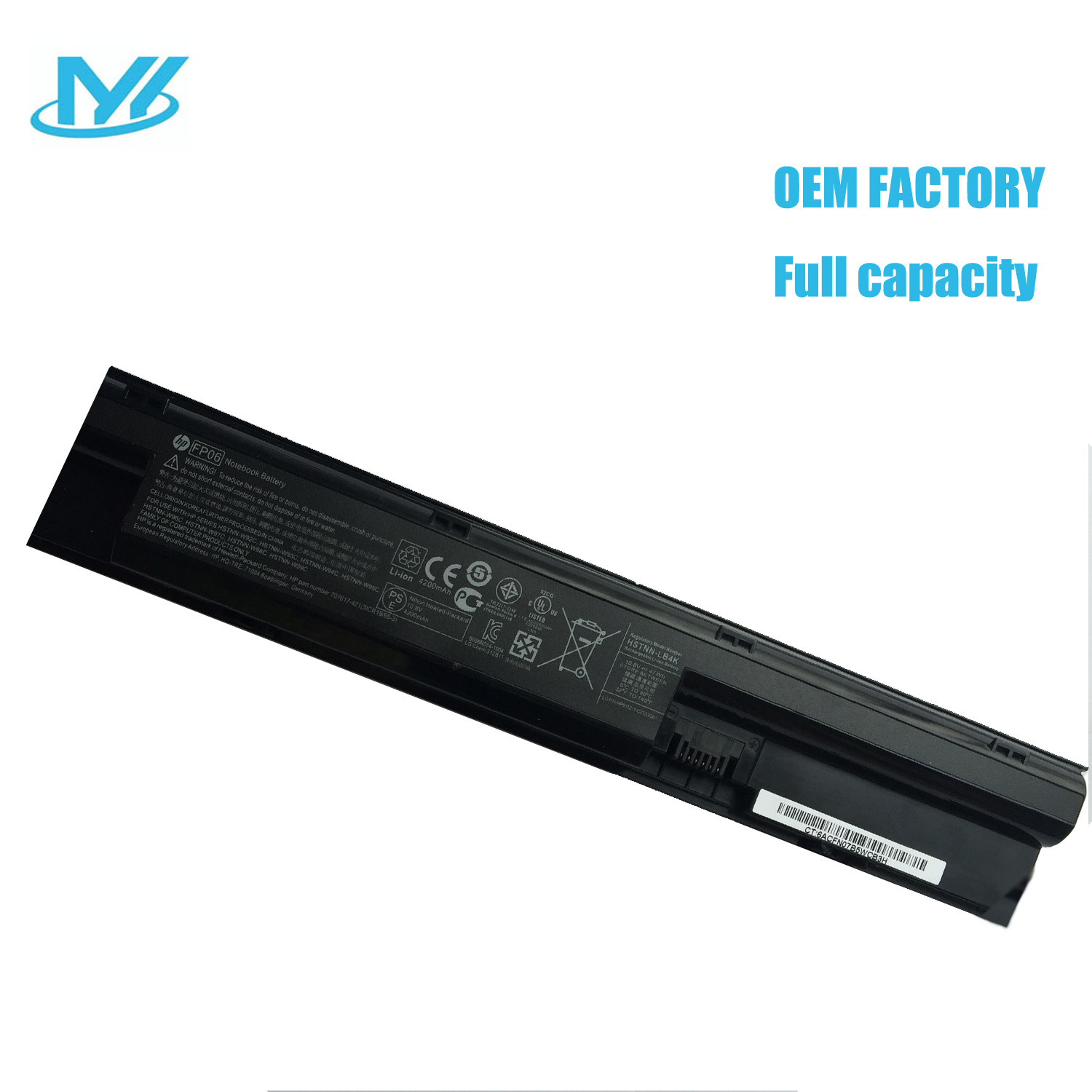 FP06 rechargeable lithium ion Notebook battery Laptop battery 7.7V 4680mAh for HP laptop ProBook 440 445 450 455 470 G0 G1 708458-001 708457-001
