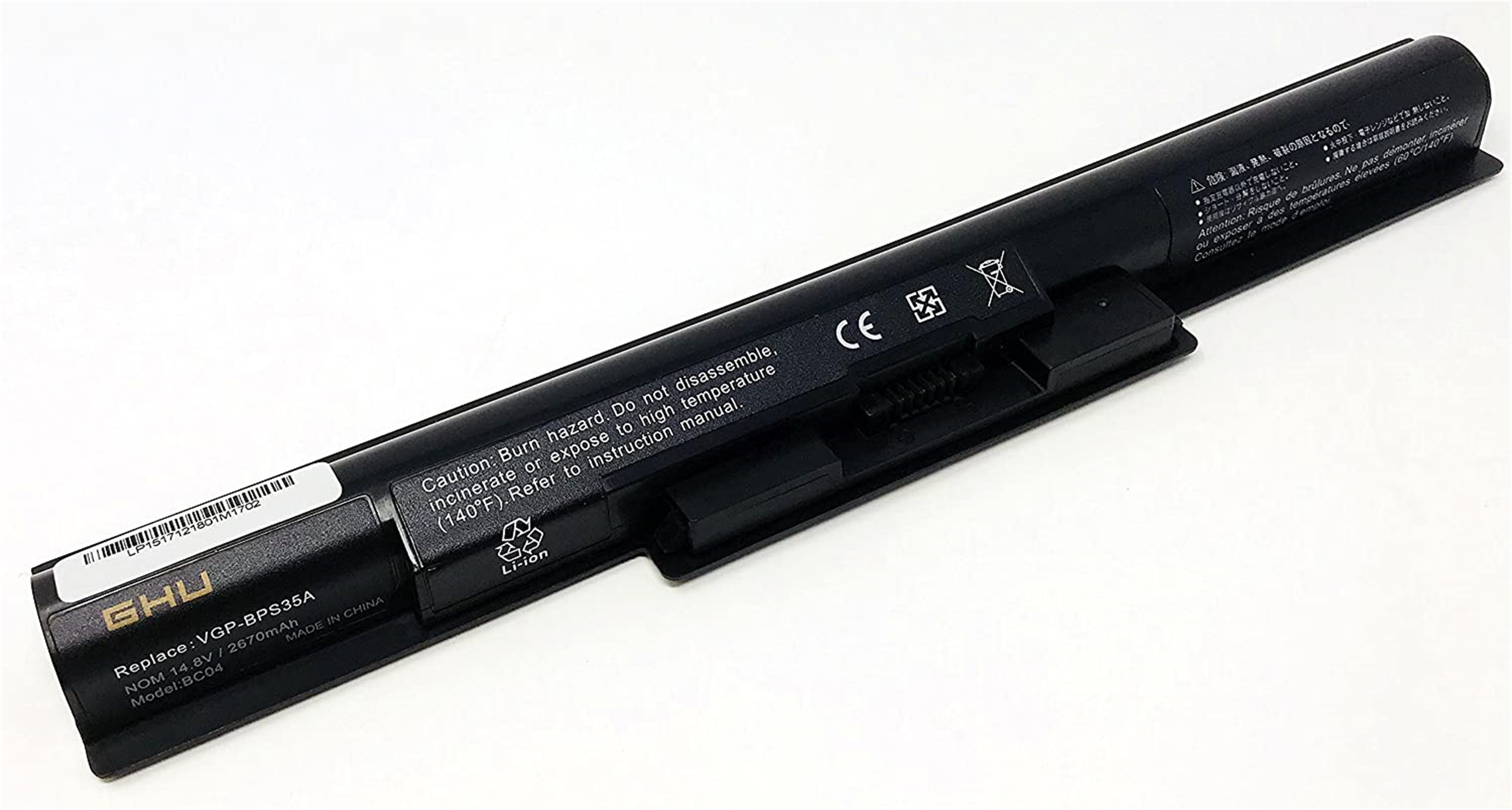 VGP-BPS35A rechargeable lithium ion Notebook battery Laptop battery Portege SONY VAIO 14E series Sony Vaio 15E series 14.8V 2670MAH/40WH 