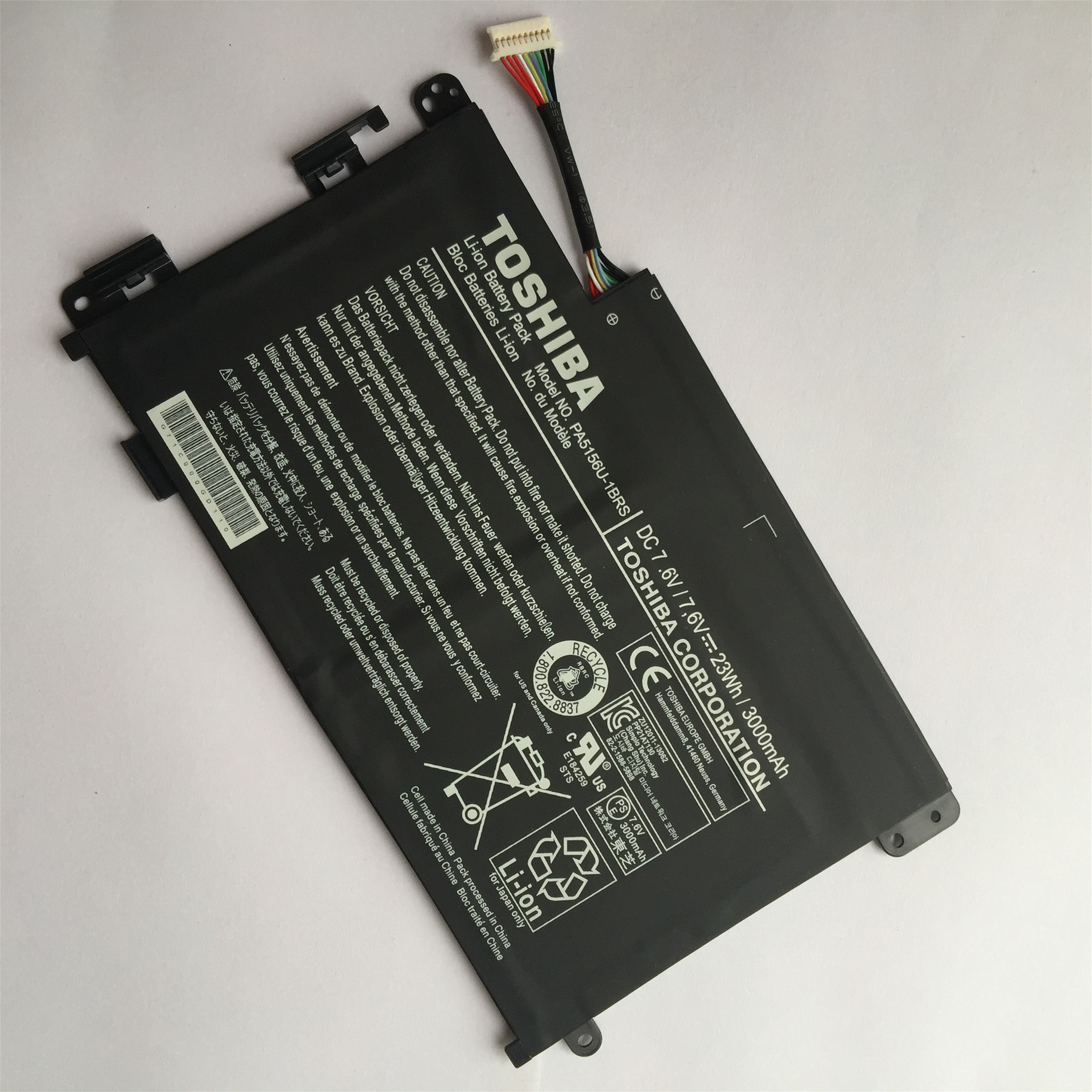 PA5156U-1BRS rechargeable lithium ion Notebook battery Laptop battery W35DT P000577240 7.6V 23Wh 3000mAh
