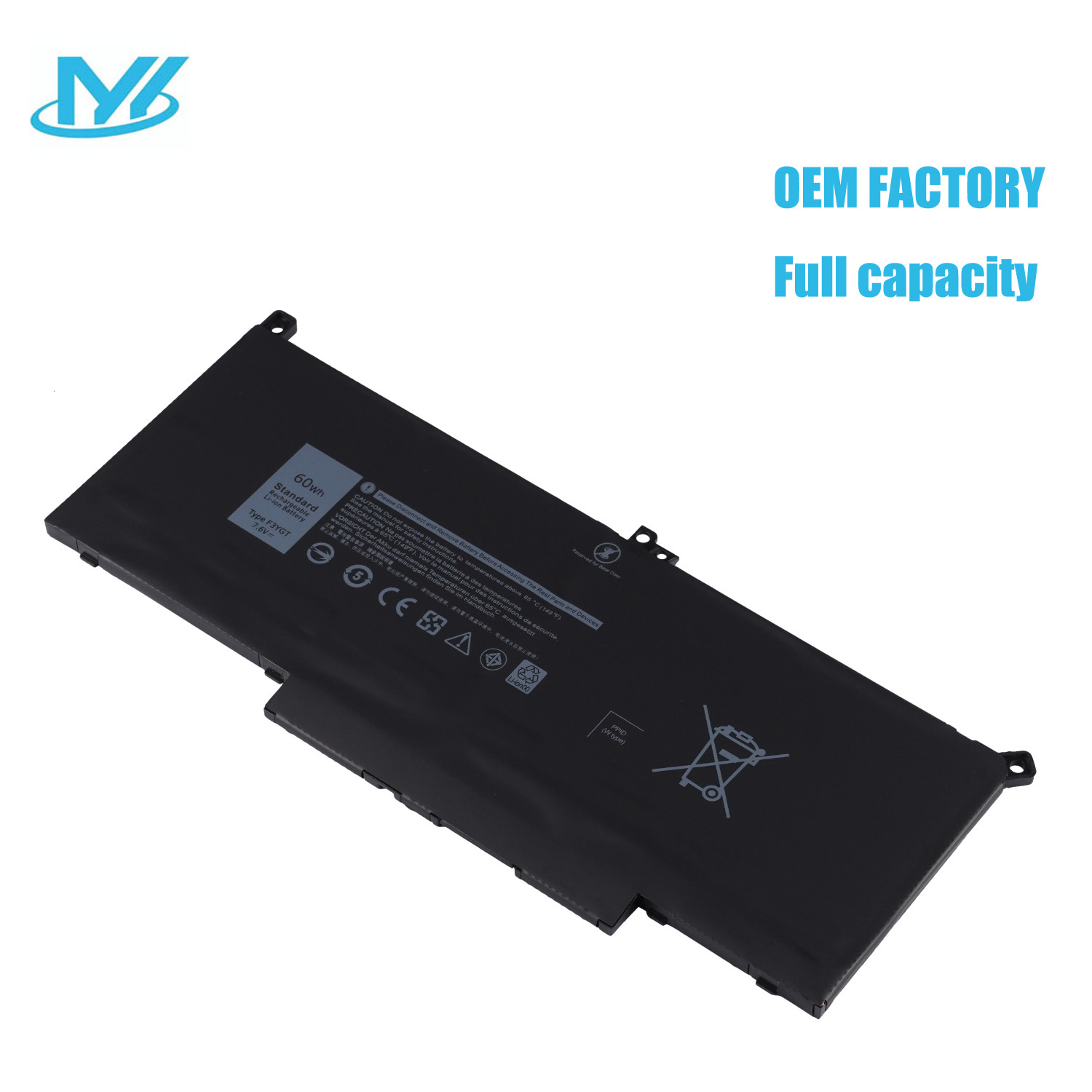 F3YGT 7.6V 60Wh 7890mAh laptop battery Replacement notebook battery for DELL Latitude 12 7000 E7280 Latitude 7490 laptop