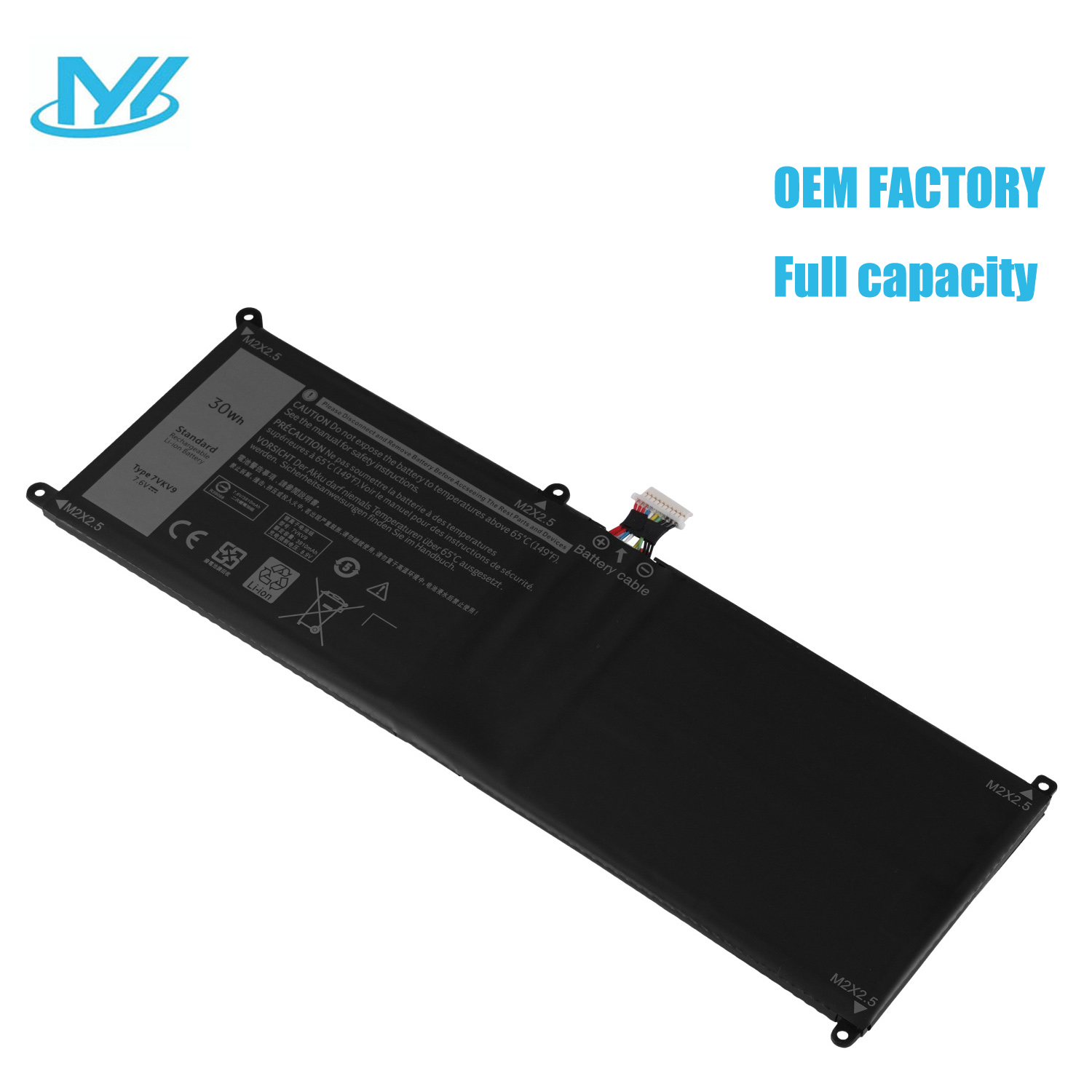 7VKV9 7.6V 30Wh Notebook battery laptop Battery Replacement for DELL Latitude XPS 12 7000 7275 9250 9TV5X laptop