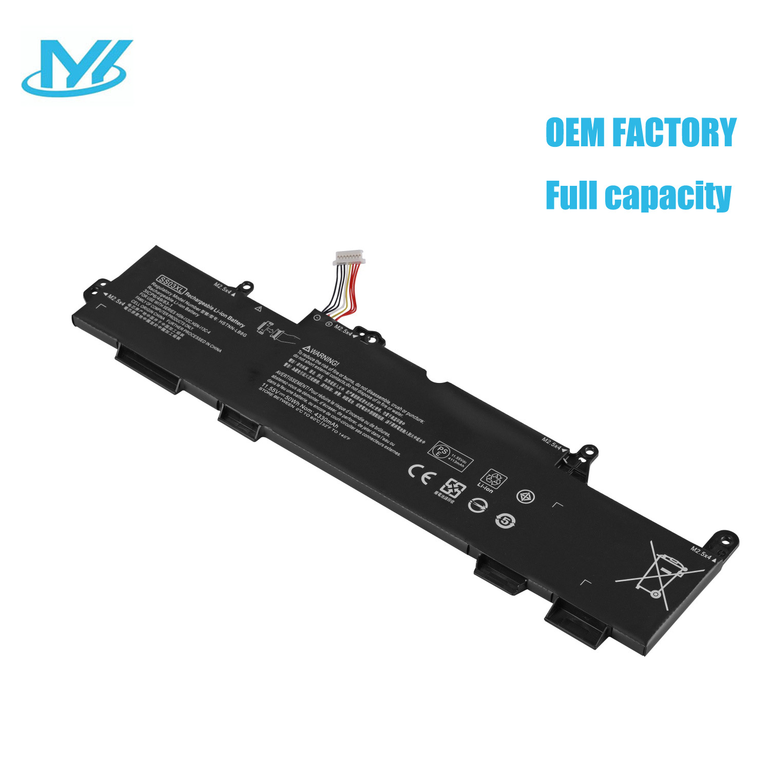 SS03XL rechargeable lithium ion Notebook battery Laptop battery For HP EliteBook 730 745 840 ZBOOK 14U G5 933321-855 11.55V 50Wh 4330mAh 3cell