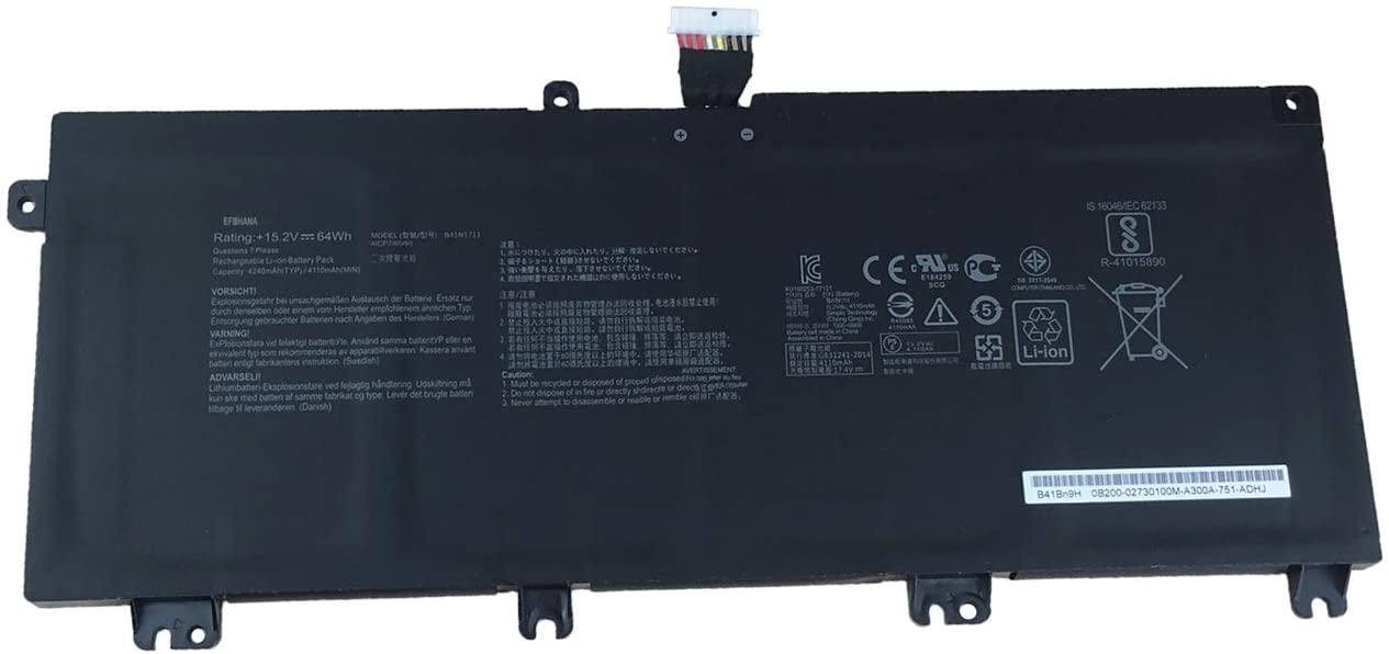 B41N1711 Brand New Laptop Battery For Asus GL503VD GL503VM GL703VD GL703VM FX503VM FX63VD Battery