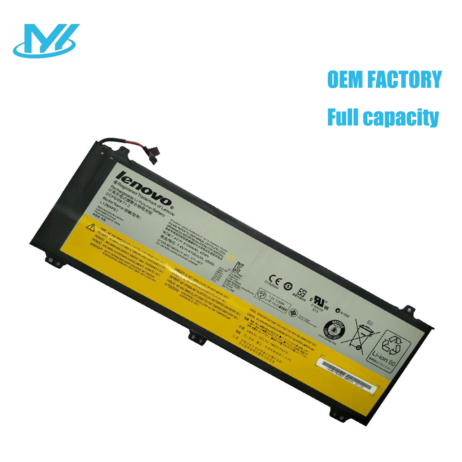 L12M4P61 rechargeable lithium ion Notebook battery Laptop battery For LENOVO IdeaPad U330t IdeaPad U330 IdeaPad U430p IdeaPad U430 IdeaPad U330 7.4V 6100mAh (45Wh) 4cell